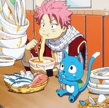 Fairy Tail Eating GIF - Fairy Tail Eating Nom Nom GIFs