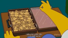 Chips And Salsa The Simpsons GIF - Chips And Salsa The Simpsons Homer GIFs