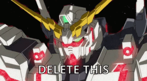 Delete This Gundam GIF - Delete This Delete Gundam GIFs