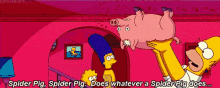 the simpsons homer simpson spider pig ceiling pig