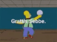 Grattis Sebbe GIF - Grattis Sebbe Homer Simpson GIFs