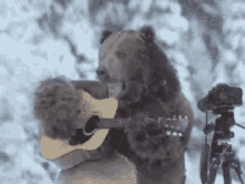 Bear Guitar GIF - Bear Guitar Weekend Vibe GIFs