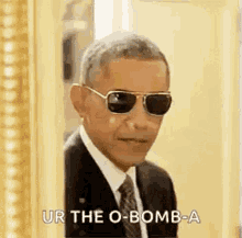 barack obama youre the bomb ur the o bomb a finger guns shades on