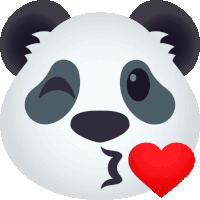 Muah Panda Sticker - Muah Panda Joypixels Stickers