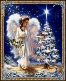 Angel Christmas Tree GIF - Angel Christmas Tree Christmast Angel GIFs