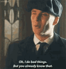 Peaky Blinders Do Bad Things GIF - Peaky Blinders Do Bad Things But You Already Know That GIFs