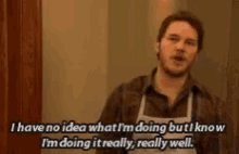 I Have No Idea What Im Doing Andy Dwyer GIF - I Have No Idea What Im Doing No Idea GIFs