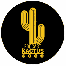 kactus podcast podcast del kactus logo yellow