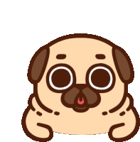 Puglie Puglie Pug Sticker - Puglie Pug Puglie Pug Stickers
