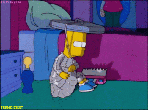 Tin Foil Hat Simpsons GIF - Tin Foil Hat Simpsons Aluhut - Descubre & C...