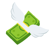 Money With Wings Joypixels Sticker - Money With Wings Joypixels Flying Stickers