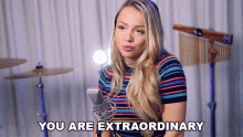 You Are Extraordinary Emma Heesters GIF - You Are Extraordinary Emma Heesters Boy With Luv English Version Song GIFs