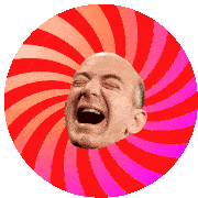 Bezos Laugh Sticker - Bezos Laugh Funny Stickers