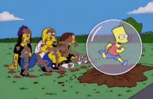 Bubble Boy GIF - Bubble Boy Simpsons Bart Simpson GIFs