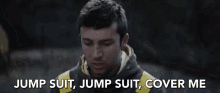 Jump Suit Cover Me GIF - Jump Suit Cover Me Watch GIFs