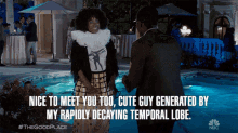 nice to meet you too cute guy generated by my rapidly decaying temporal lobe pool party bye now imaginary