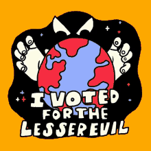 I Voted For The Lesser Evil Election Day GIF - I Voted For The Lesser Evil I Voted Election Day GIFs
