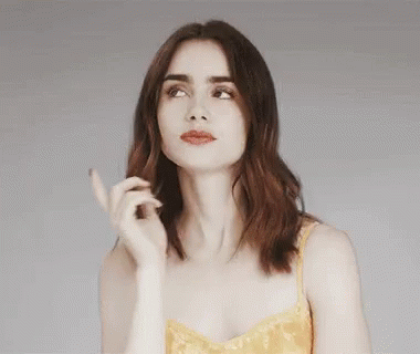 Lily Collins Think GIF - Lily Collins Lily Think GIFs