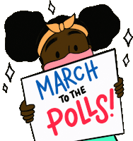 March To The Polls Rally Sticker - March To The Polls March Rally Stickers
