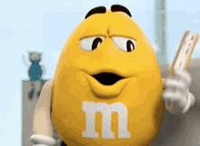 M And Ms Yellow GIF - M And Ms Yellow Paper Fan GIFs