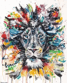 Lion Art GIF - Lion Art King Of The Jungle GIFs
