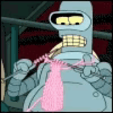 Futurama Bender GIF - Futurama Bender Knitting GIFs
