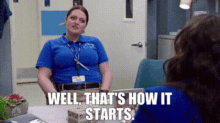 Superstore Dina Fox GIF - Superstore Dina Fox Well Thats How It Starts GIFs