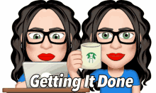 Get To Work Drink Coffee GIF - Get To Work Drink Coffee Getting It Done GIFs