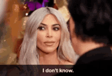 Dunno GIF - Kim Kardashian I Dont Know Idk GIFs