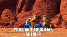 Toy Story Mr Potato Head GIF - Toy Story Mr Potato Head You Cant Touch Me Sheriff GIFs