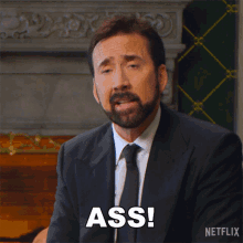 Ass Nicolas Cage GIF - Ass Nicolas Cage History Of Swear Words GIFs
