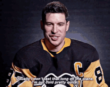 Sidney Crosby Usually I Dont Last That Long On The Plane GIF - Sidney Crosby Usually I Dont Last That Long On The Plane Im Out Cold Pretty Quick GIFs