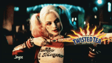 Twisted Tea Harley Quinn GIF - Twisted Tea Harley Quinn Lol GIFs