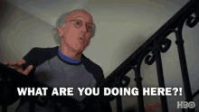 Panic GIF - Larry David Curb Your Enthusiasm What Are You Doing Here GIFs