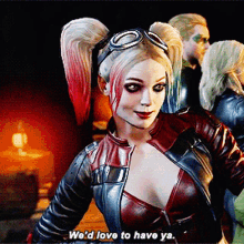 Injustice Harley Quinn GIF - Injustice Harley Quinn Wed Love To Have Ya GIFs