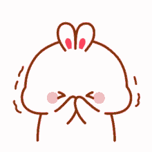 kiss cute chibi bunny love