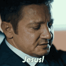 Jesus Mike Mclusky GIF - Jesus Mike Mclusky Jeremy Renner GIFs