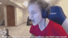 Ninja Shut Up GIF - Ninja Shut Up Ninja You Shut Up When Im Talking To You GIFs