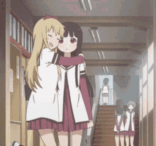 Girl Anime GIF - Girl Anime Anime Hug GIFs