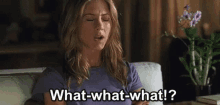 Jennifer Aniston What GIF - Jennifer Aniston What What Are You Talking About GIFs