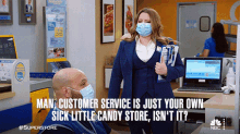 man customer service is just your own sick little candy store isnt it dina lauren ash superstore customer service is your playground