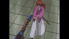 Kenshin Xkll Rurouni Kenshin GIF - Kenshin Xkll Rurouni Kenshin Attack GIFs