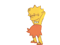 Lisa Simpson The Simpsons Sticker - Lisa Simpson The Simpsons Dance Stickers