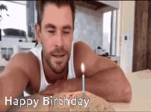 Chris Hemsworth Happy Birthday GIF - Chris Hemsworth Happy Birthday Happy Birthday GIFs
