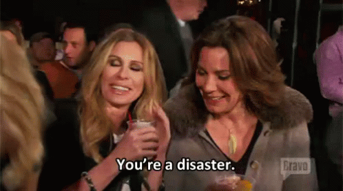 You'Re A Disaster GIF - Real Housewives New York Carole Radziwill GIFs