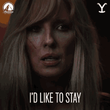 Id Like To Stay Beth Dutton GIF - Id Like To Stay Beth Dutton Kelly Reilly GIFs
