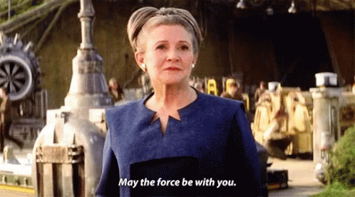 Star Wars Princess Leia GIF - Star Wars Princess Leia May The Force Be With  You - Discover & Share GIFs