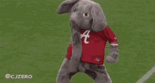 excited alabama cjzero elephant mascot