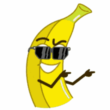 cool shades on wink banana