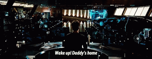 Wake Up Daddys Home Ironman GIF - Wake Up Daddys Home Ironman Jarvis -  Discover & Share GIFs